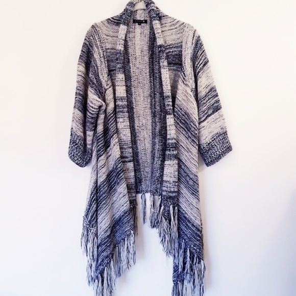 Sweaters - Long Open Knit Cardigan